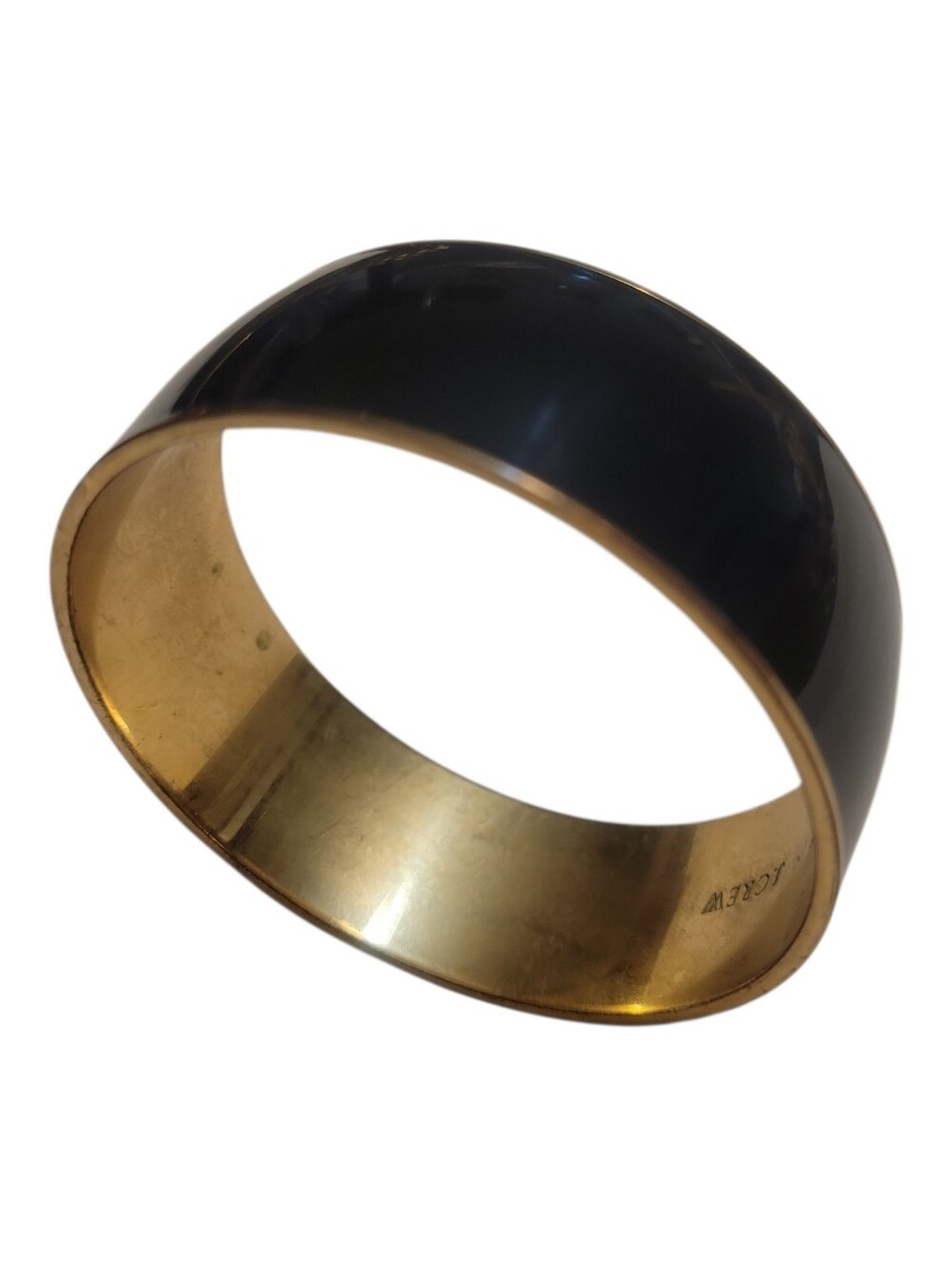 J. Crew Black Enamel and Gold-Tone Bangle - Picture 5 of 5